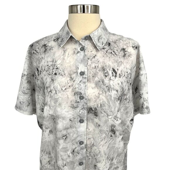 Lululemon Full Day Ahead Short Sleeve Shirt Aquila Rhino Grey Multi Size 4 - Picture 2 of 7